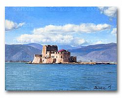 GREEK LANDSCAPE (NAFPLIO-BOURTZI)