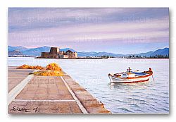 GREEK LANDSCAPE (NAFPLIO-BOURTZI)