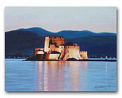 GREEK  LANDSCAPE (NAFPLIO-BOURTZI)