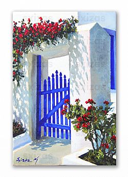 GREEK ISLAND LANDSCAPE (ENTRY)