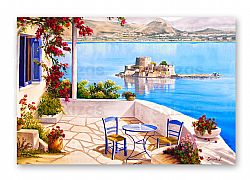 GREEK  LANDSCAPE (NAFPLIO-BOURTZI)