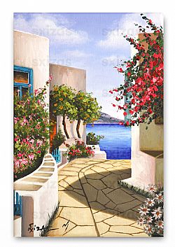 GREEK ISLAND LANDSCAPE